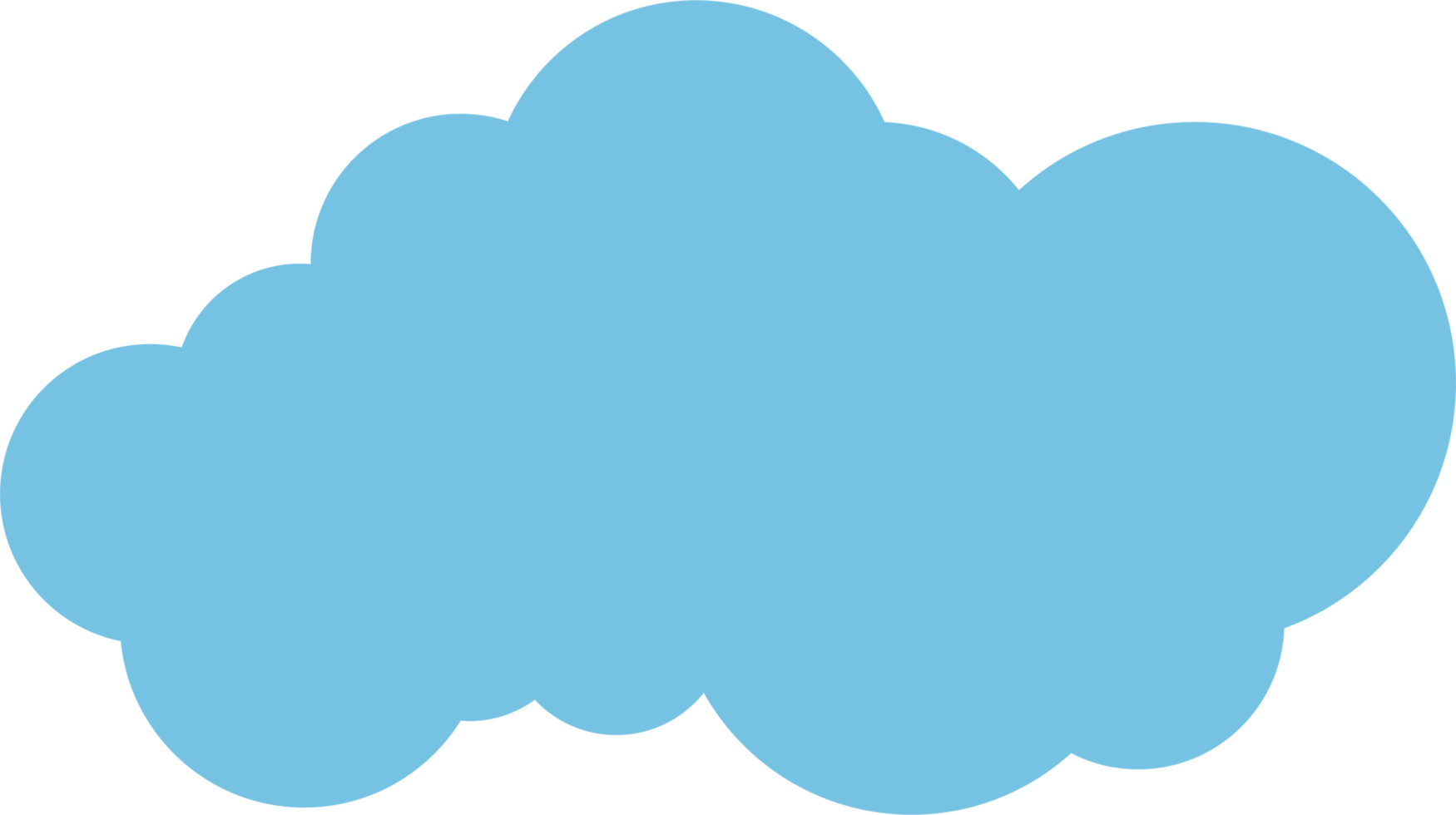 Cloud icon in flat style png