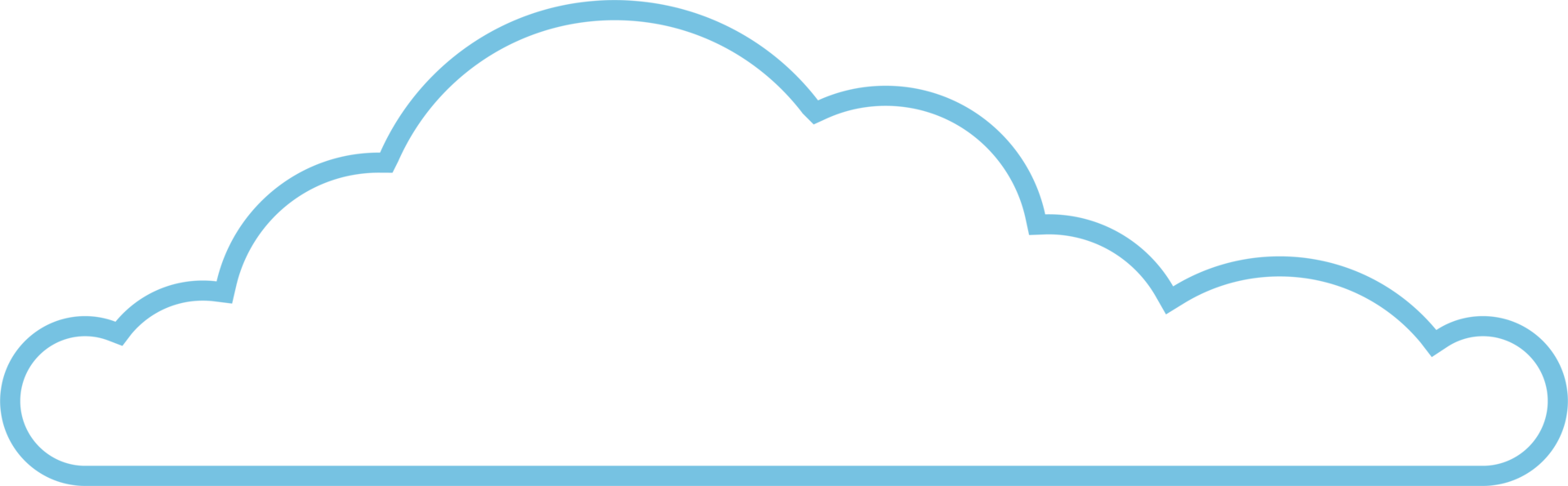 Cloud icon in flat style png