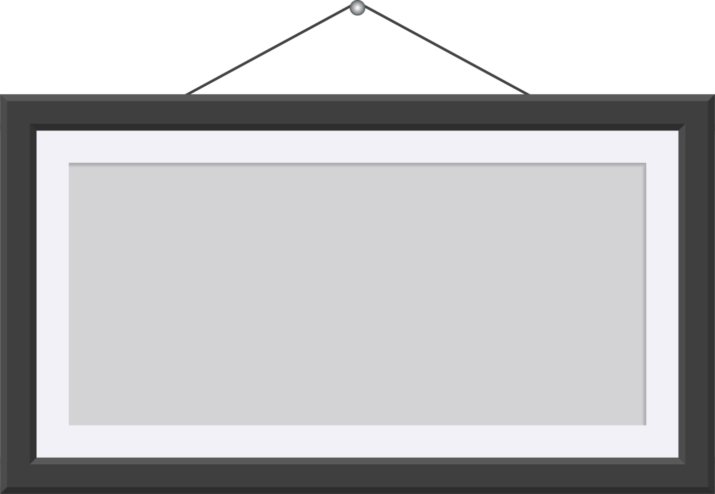 Black picture frame clip art 22093998 PNG