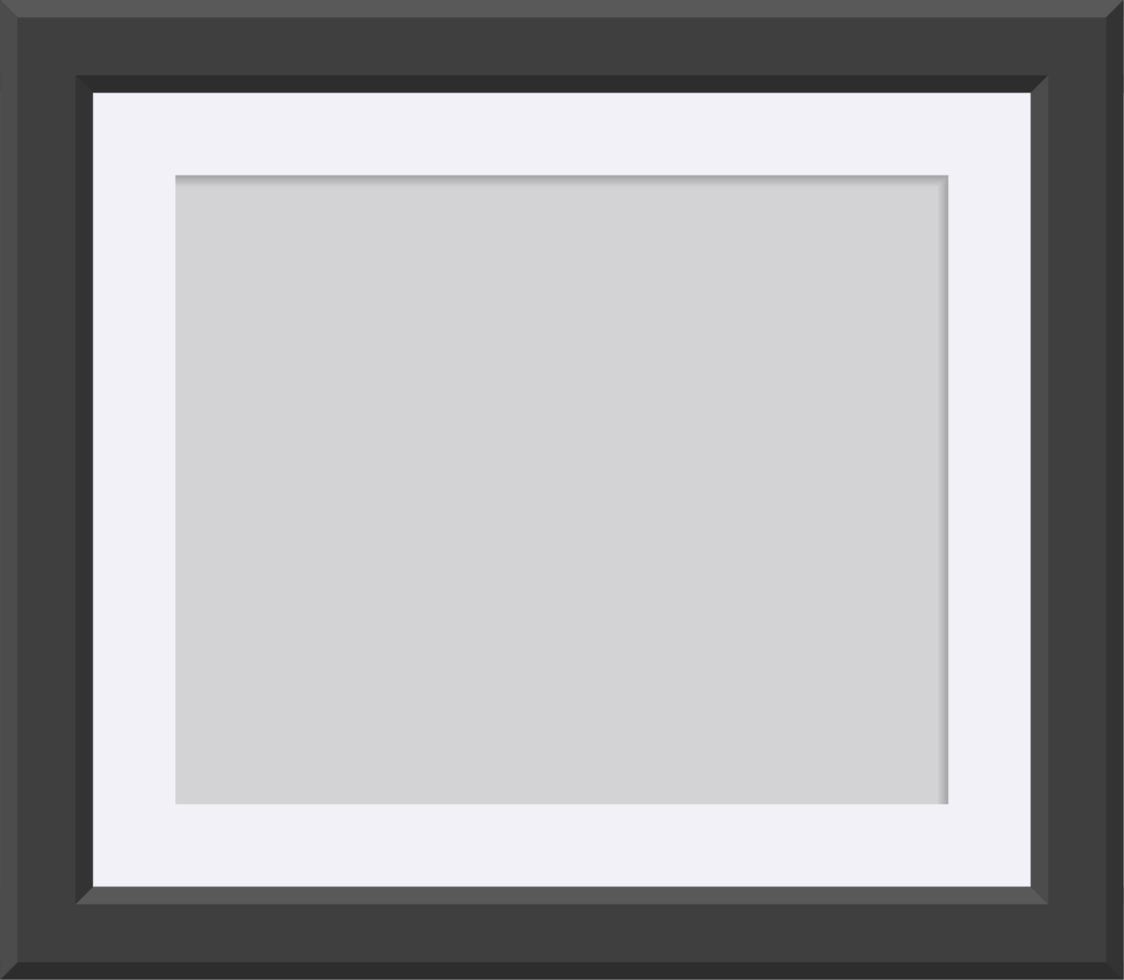 Black picture frame clip art png