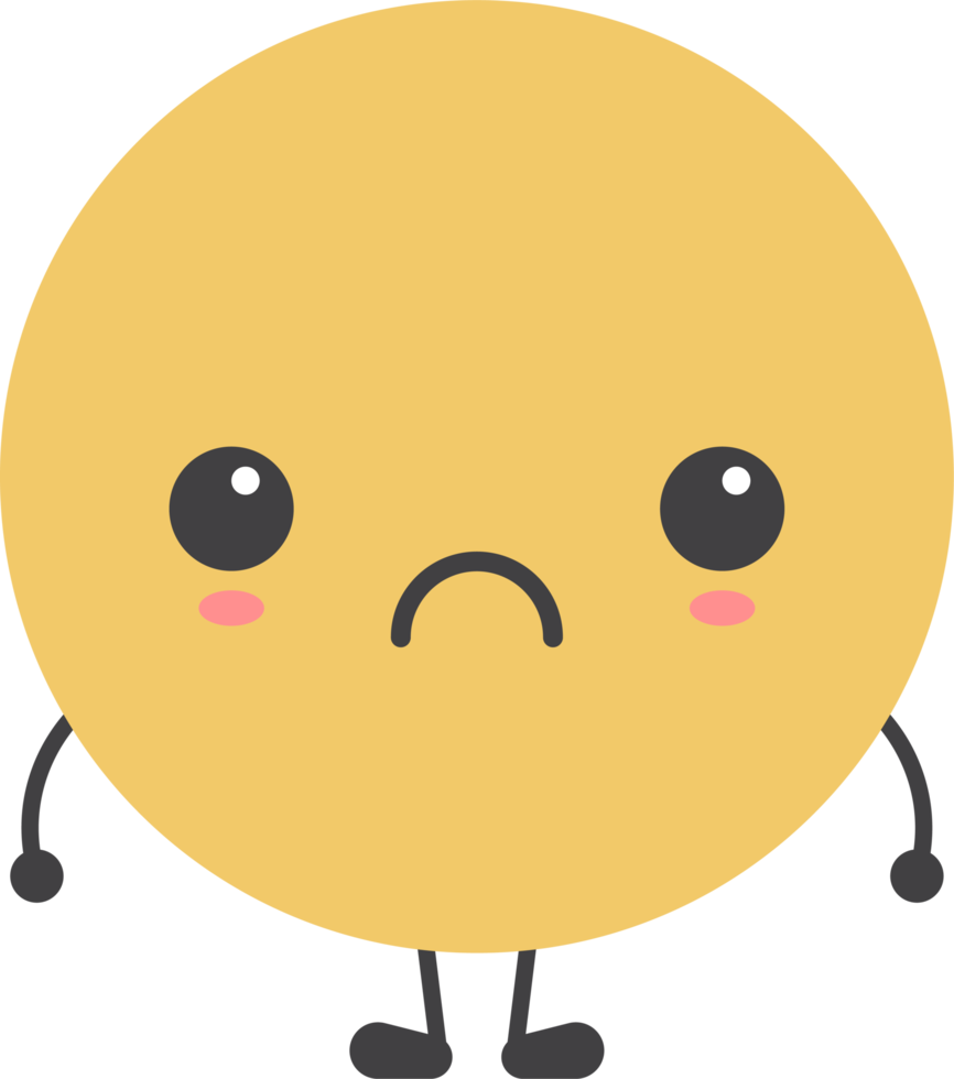 Cartoon emoji with facial expression png