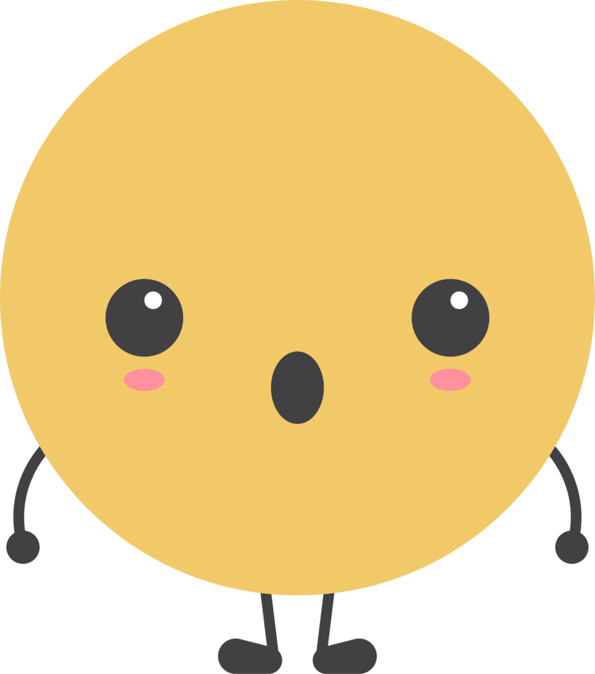 Cartoon emoji with facial expression png