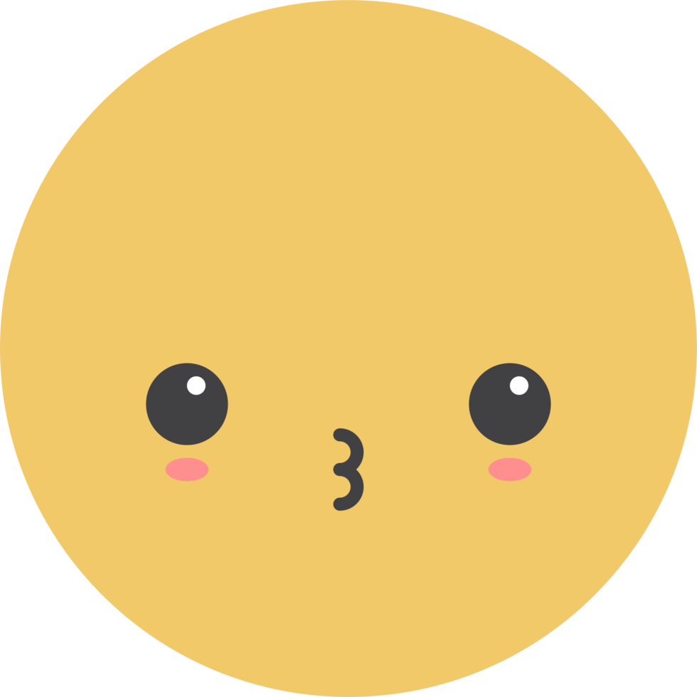 dessin animé emoji avec faciale expression png