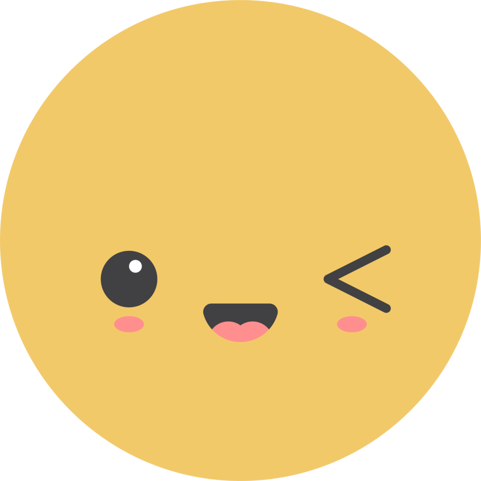 dibujos animados emoji con facial expresión png