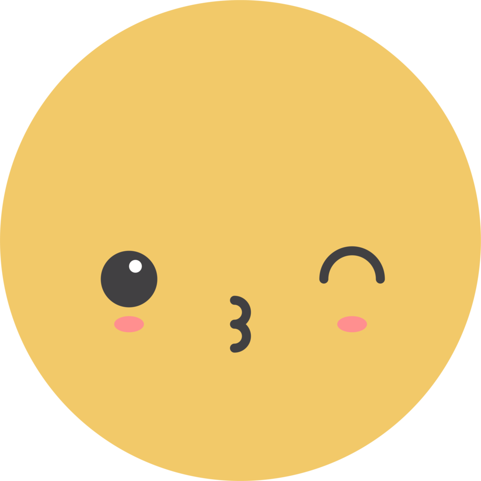 Cartoon emoji with facial expression png