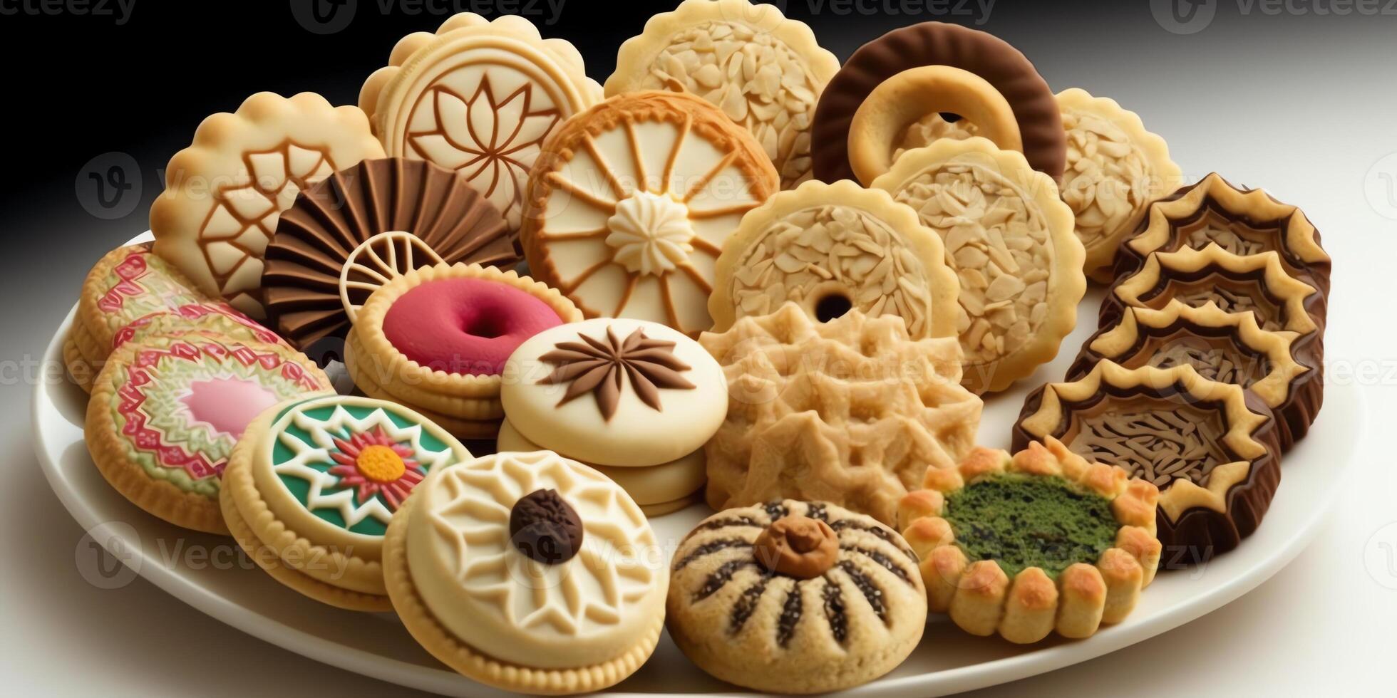Various Cakes, Various Forms of Sugar Cake For Party Dishes, photo