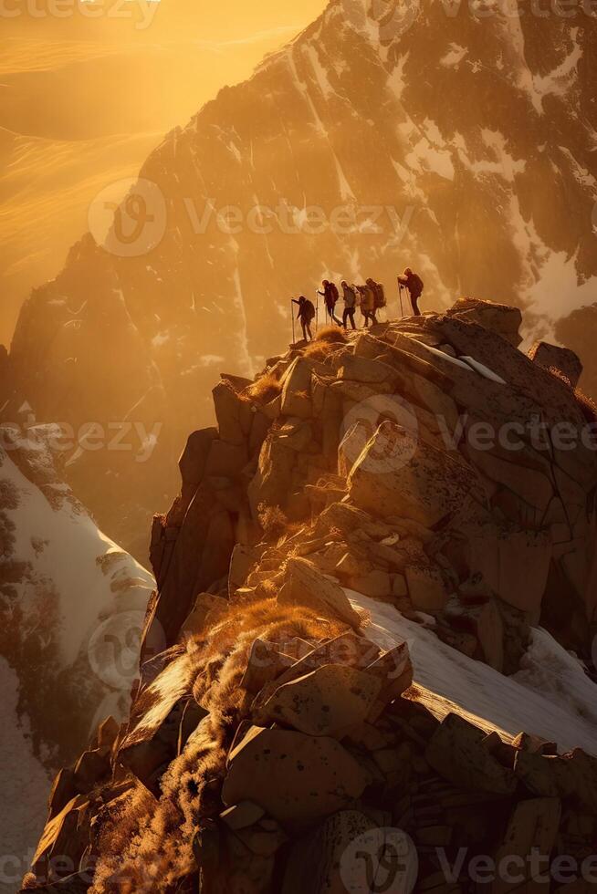 Scenic image of mountains during sunset. Amazing nature scenery of Dolomites Alps. travel, adventure, concept image. Stunning natural background. . photo