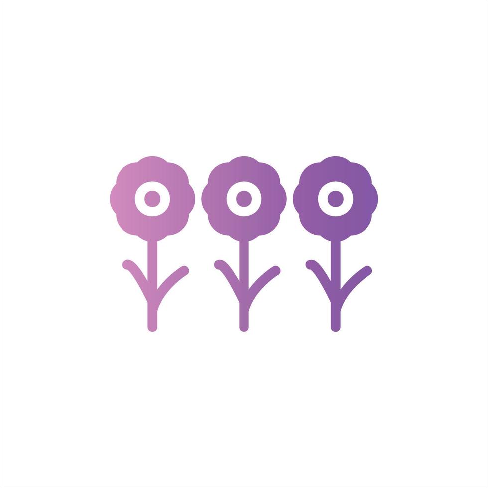 flowers icon with isolated vektor and transparent background vector