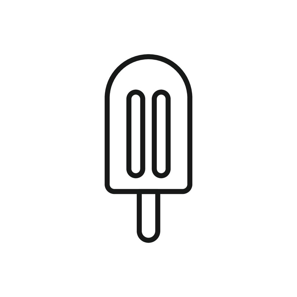 Editable Icon of Ice Cream, Vector illustration isolated on white background. using for Presentation, website or mobile app