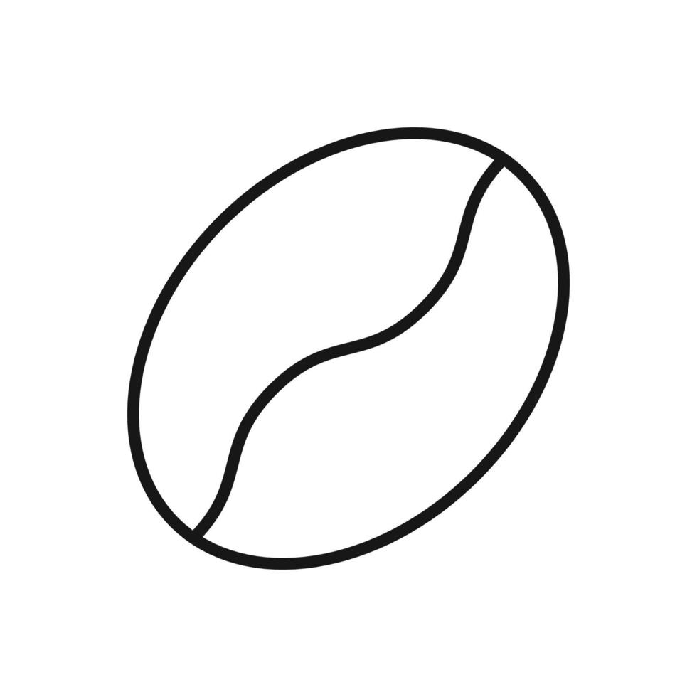 editable icono de café frijol, vector ilustración aislado en blanco antecedentes. utilizando para presentación, sitio web o móvil aplicación