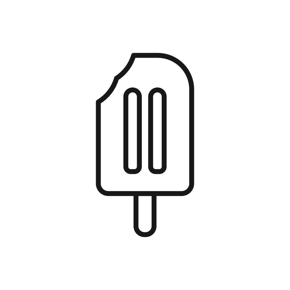 Editable Icon of Ice Cream, Vector illustration isolated on white background. using for Presentation, website or mobile app