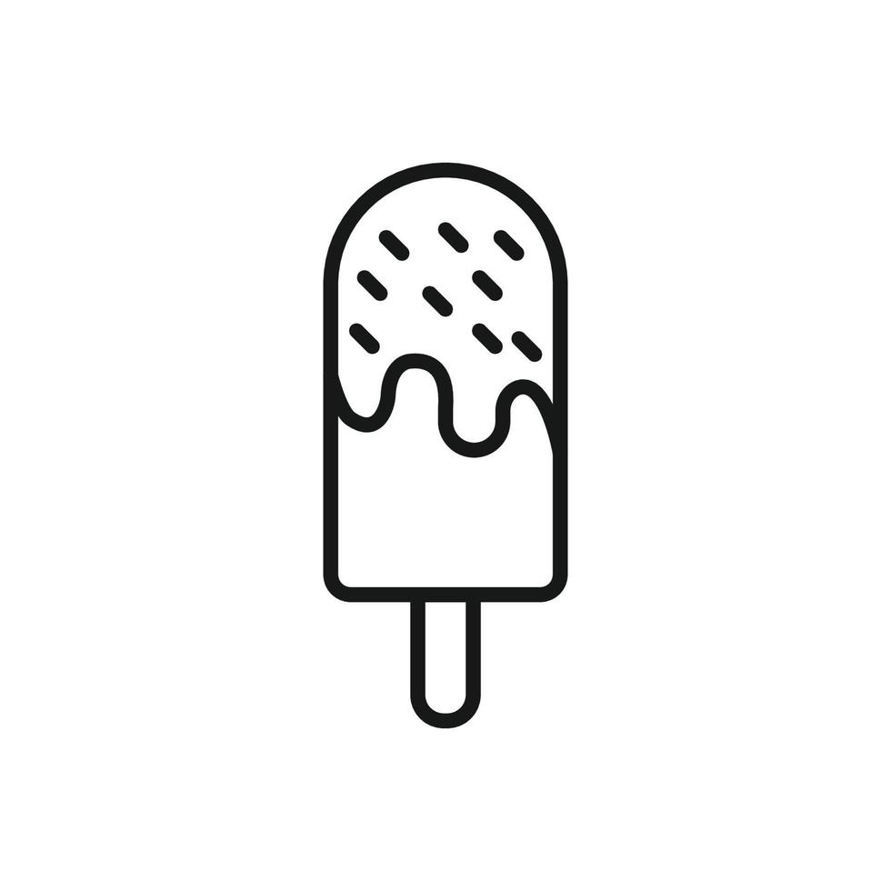 Editable Icon of Ice Cream, Vector illustration isolated on white background. using for Presentation, website or mobile app