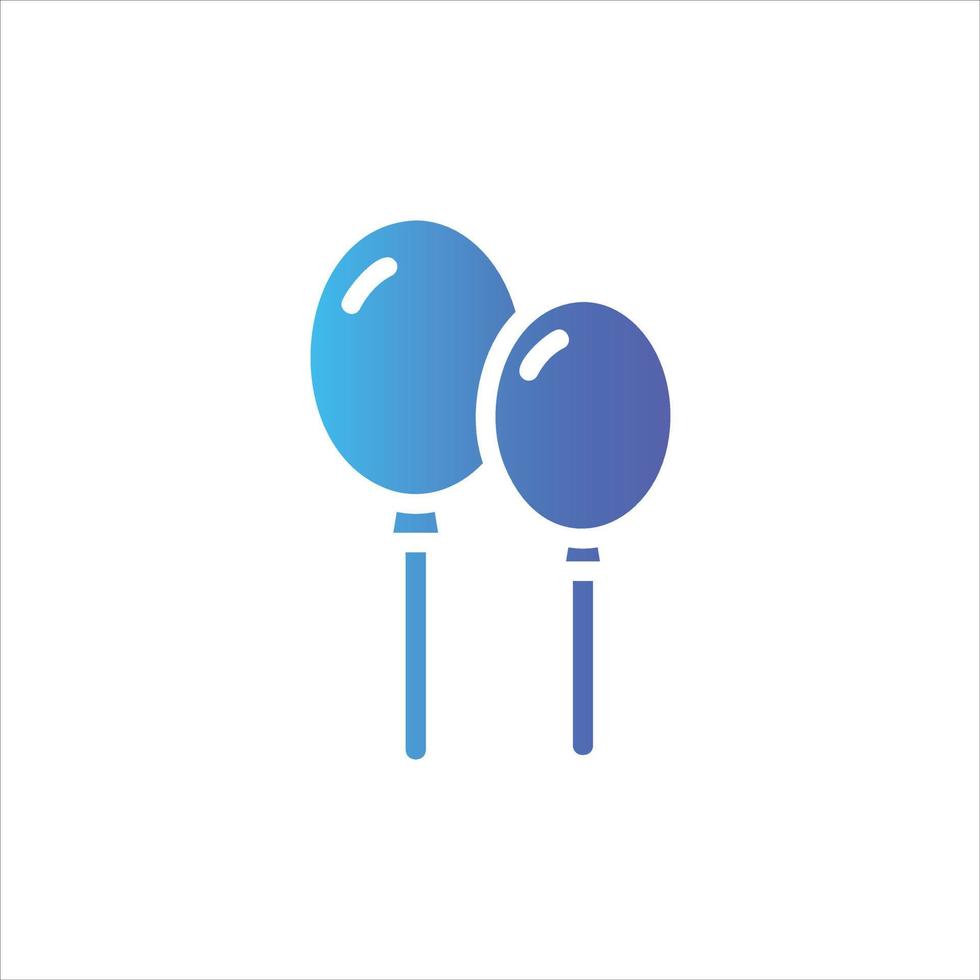 ballon icon with isolated vektor and transparent background vector