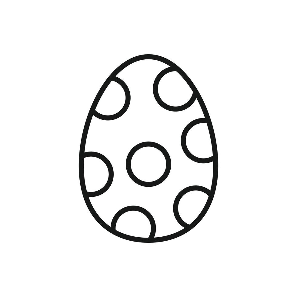 editable icono de Pascua de Resurrección huevo, vector ilustración aislado en blanco antecedentes. utilizando para presentación, sitio web o móvil aplicación