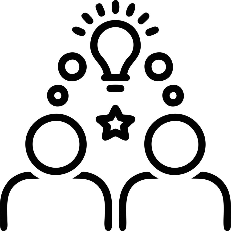 Idea solution icon symbol vector image. Illustration of the creative innovation concept design. EPS 10