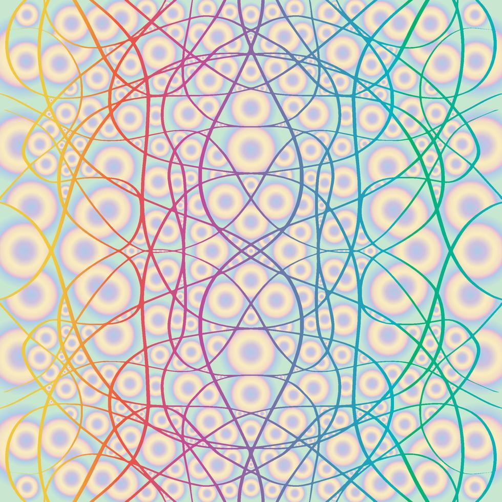 Line art abstract doodle drawing background. vector