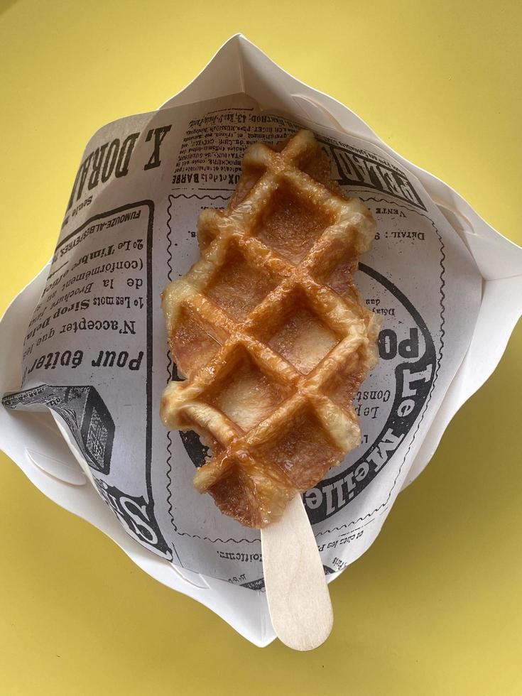 Sweet waffle food photo