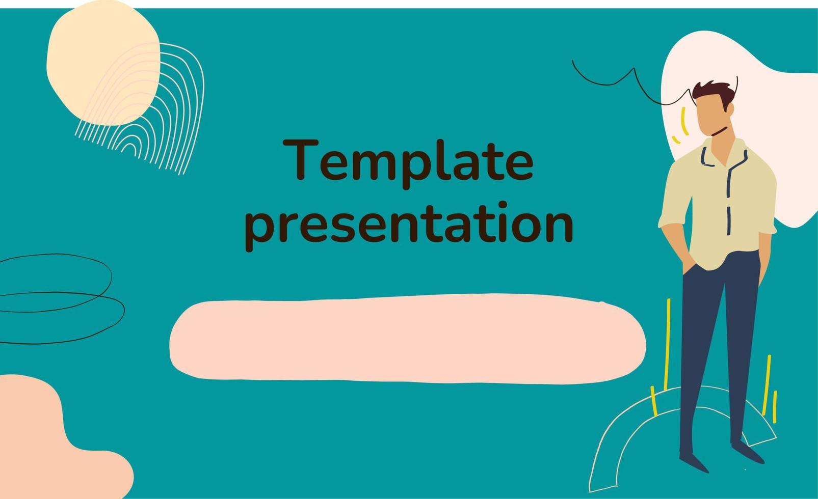 Template presentation business vector illustration