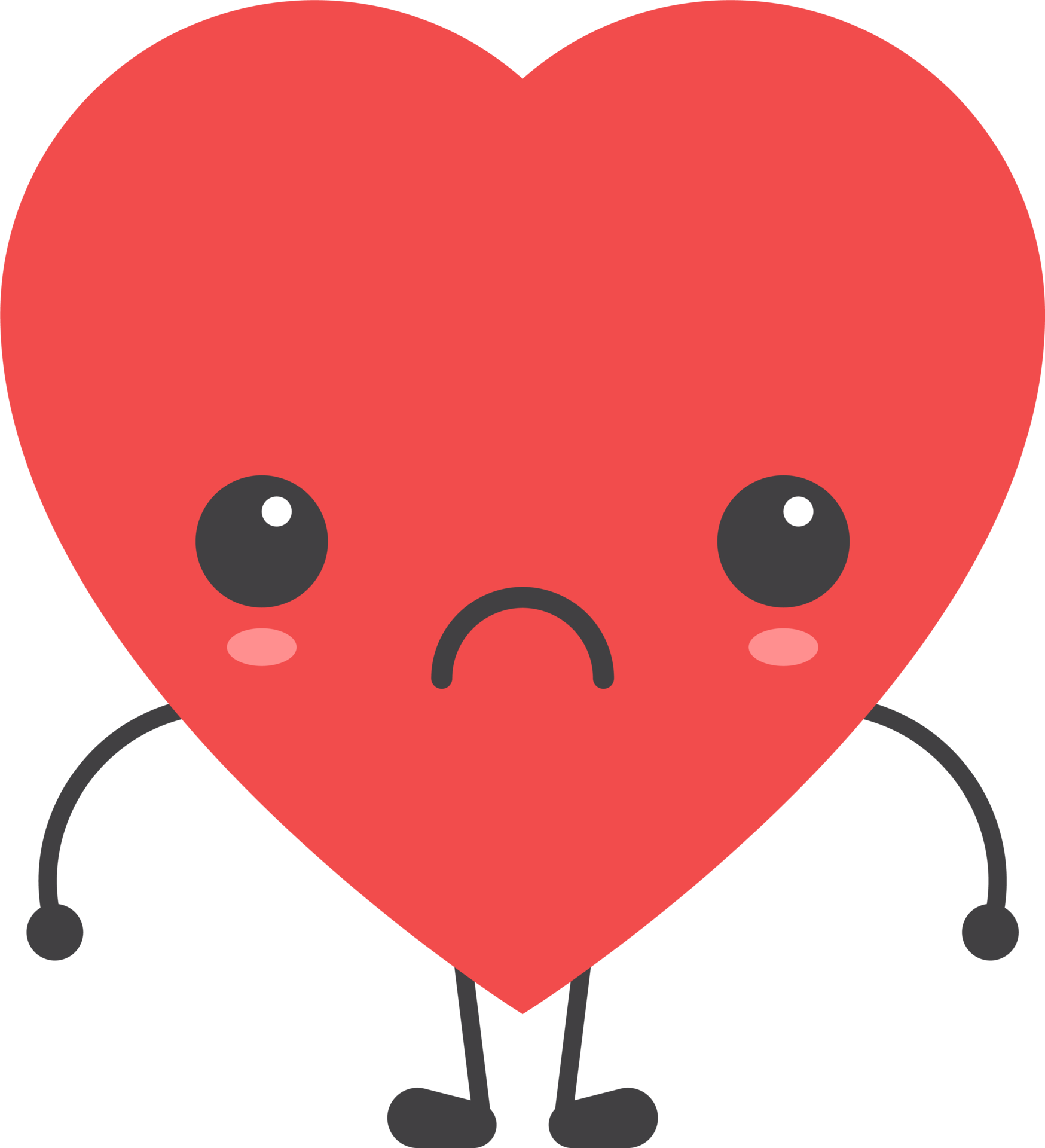 Cartoon heart shape emoji 22095654 PNG