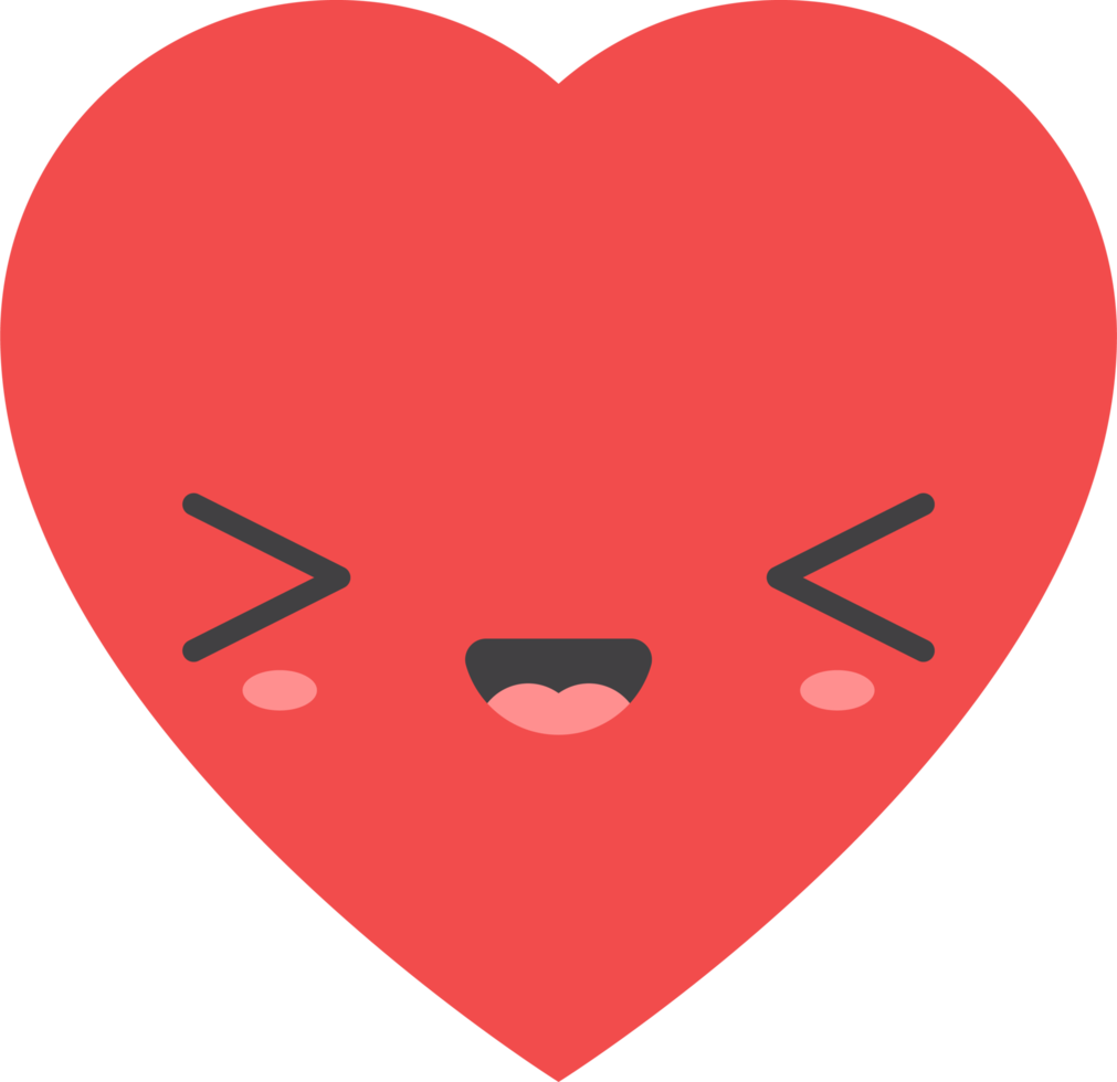 dibujos animados corazón forma emoji png