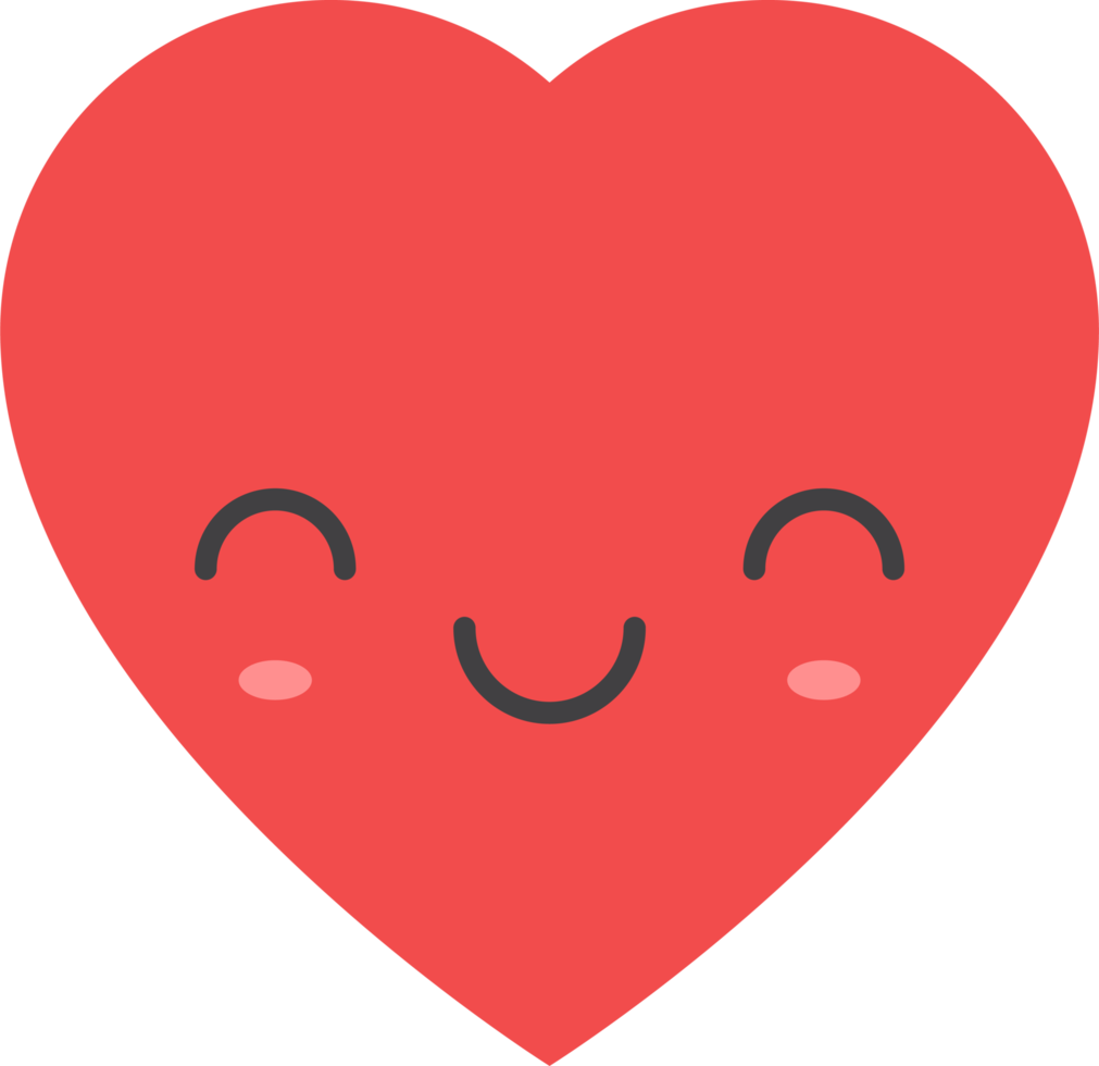 tekenfilm hart vorm emoji png