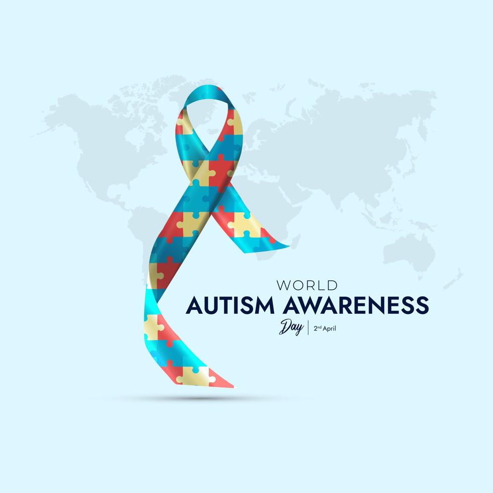 World Autism Awareness Day Social Media Post vector