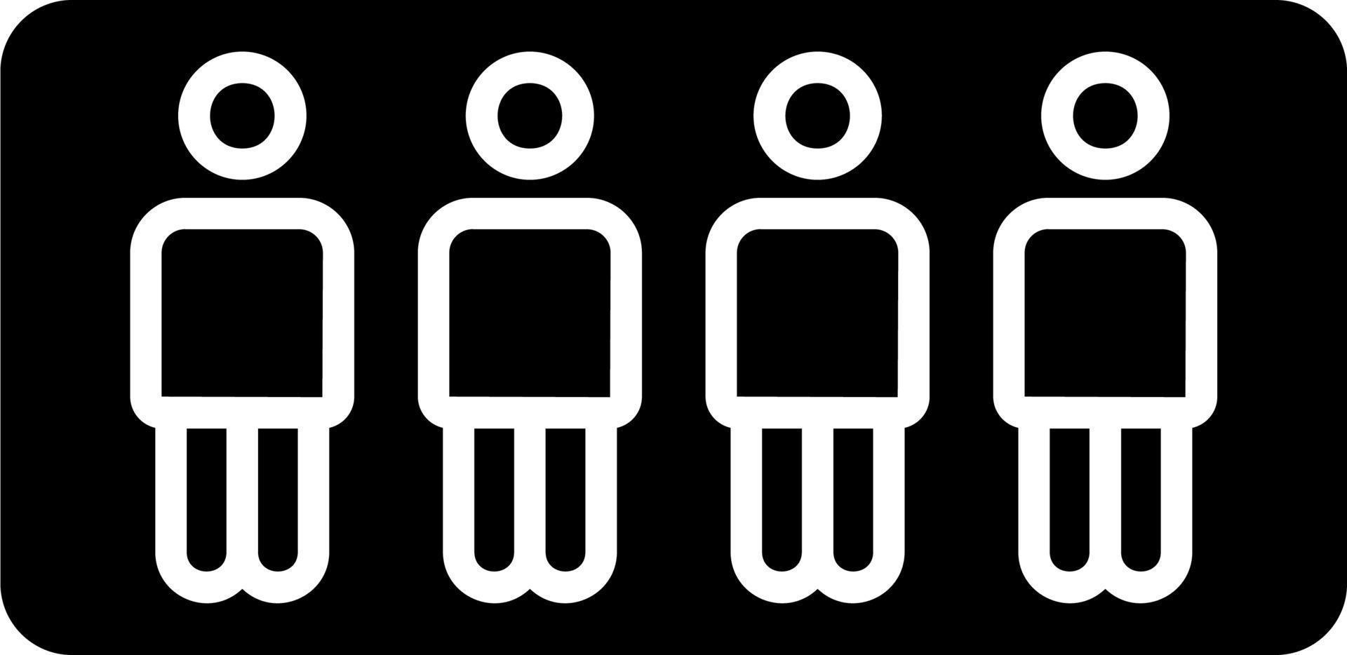 Stand in line Vector Icon