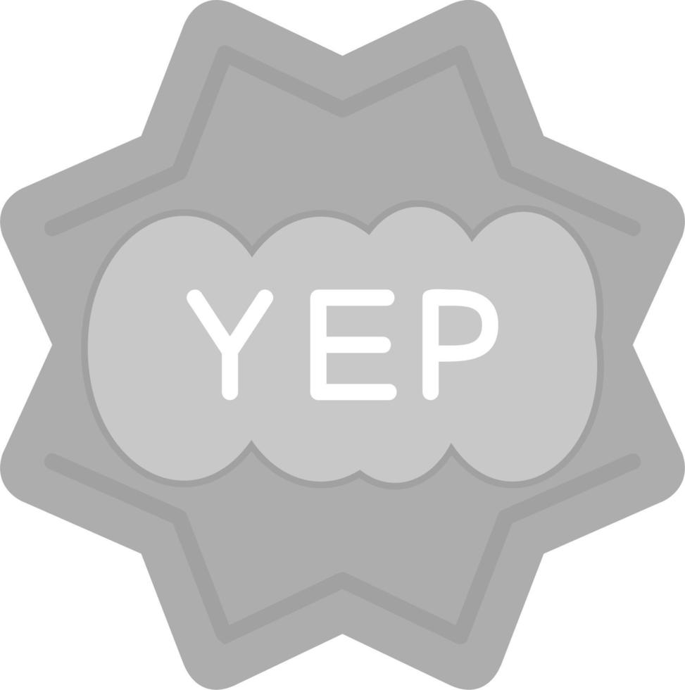 Yep Vector Icon
