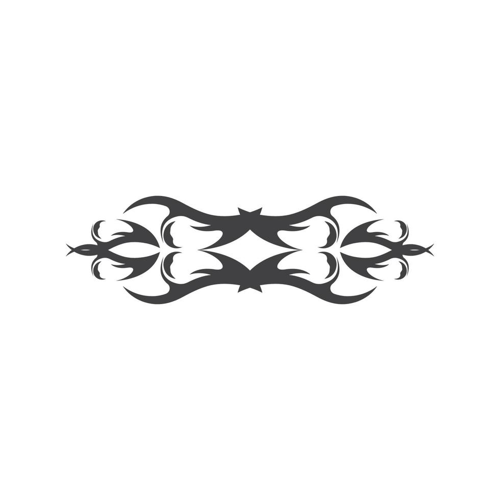 Black Tribal Tattoo Abstract Symbol Template vector