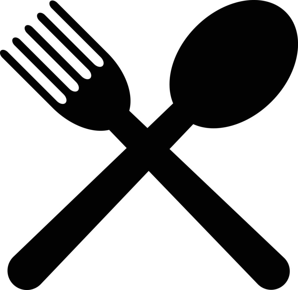 fork and spoon icon vector in trendy style . Restaurant icons