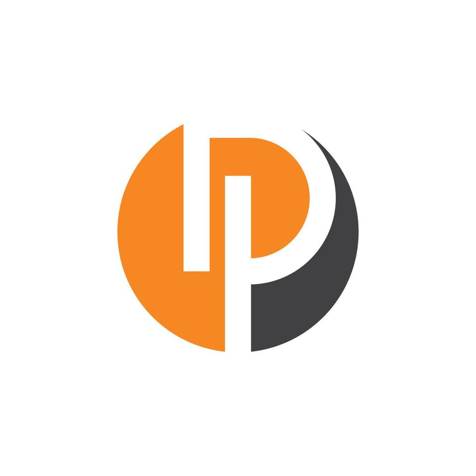 vector de ilustración de icono de logotipo de letra dp