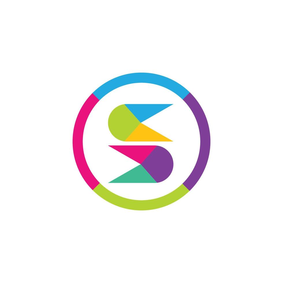 diseño de logotipo de letra s corporativa de negocios vector