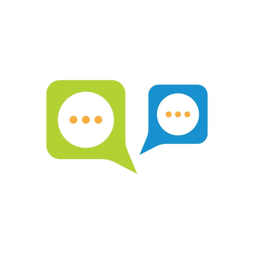 speech bubble logo icon vector