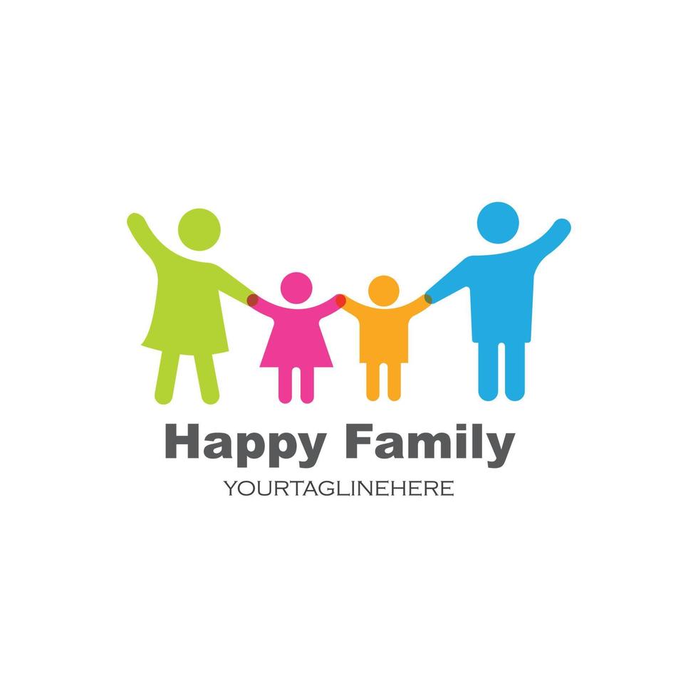 happy family vector icon illustration design