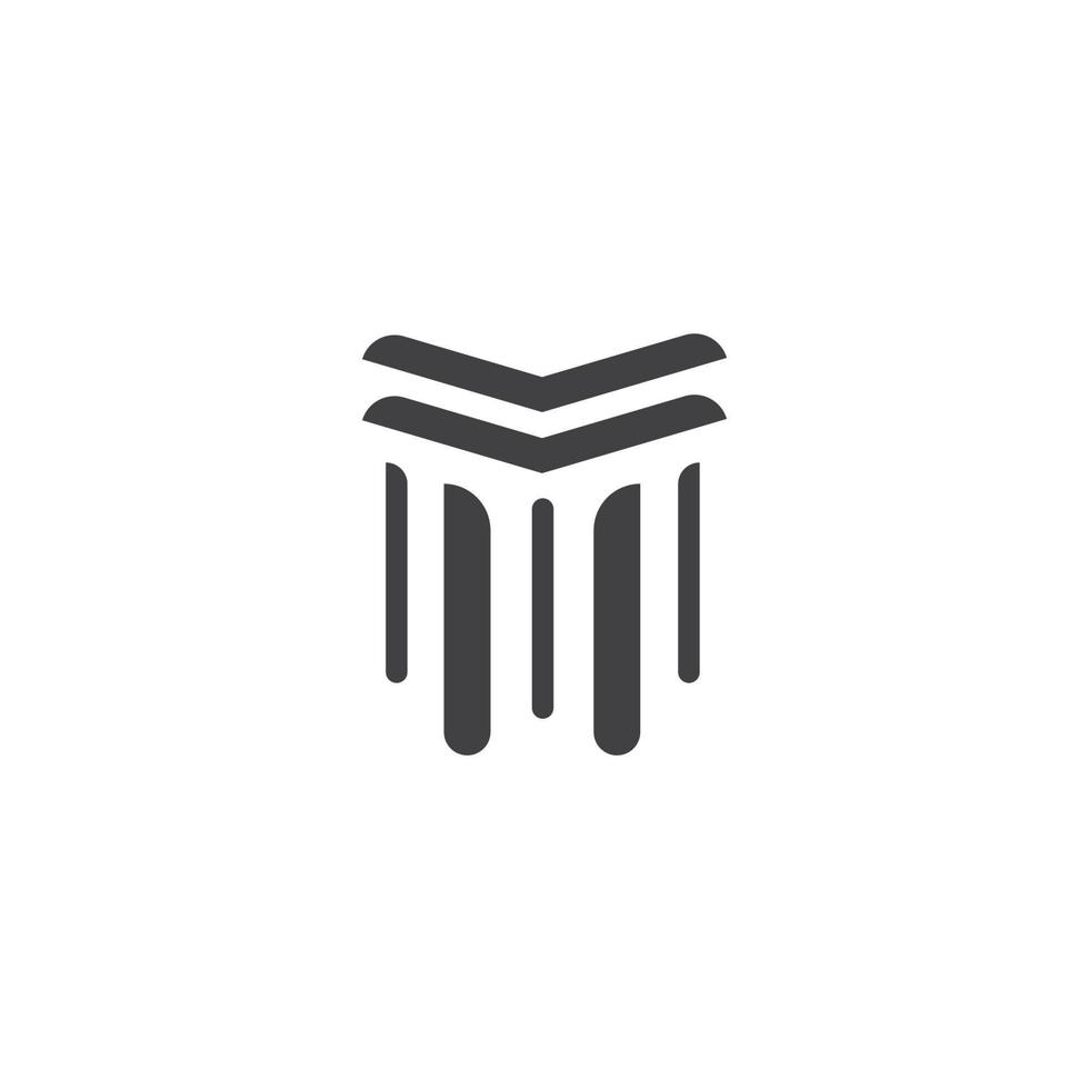 pillar Logo vector Template illustration