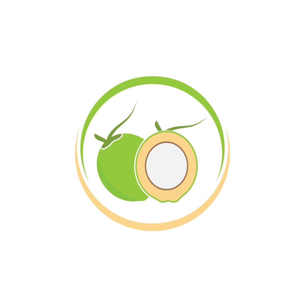 coconut vector icon illustration design