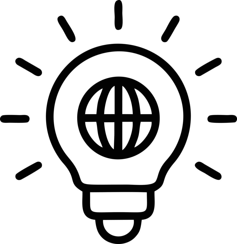 Idea solution icon symbol vector image. Illustration of the creative innovation concept design. EPS 10