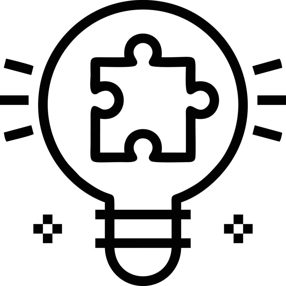 Idea solution icon symbol vector image. Illustration of the creative innovation concept design. EPS 10