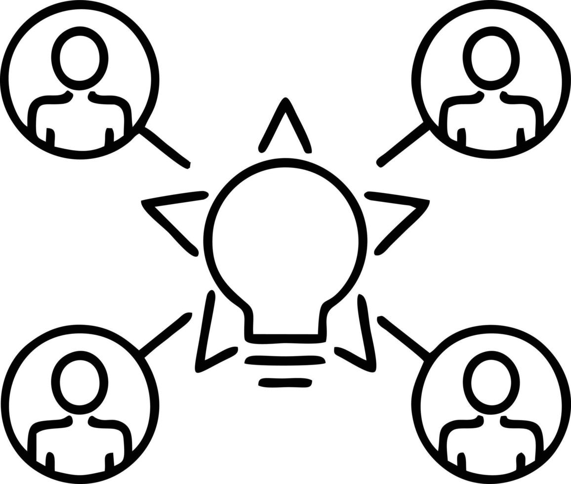 Idea solution icon symbol vector image. Illustration of the creative innovation concept design. EPS 10