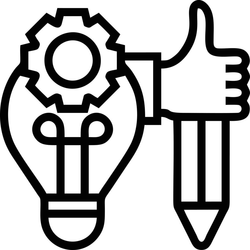Idea solution icon symbol vector image. Illustration of the creative innovation concept design. EPS 10