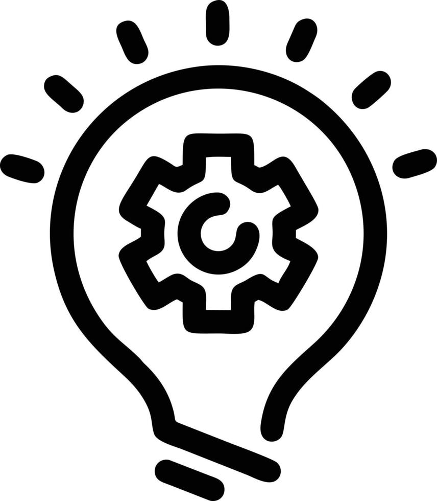 Idea solution icon symbol vector image. Illustration of the creative innovation concept design. EPS 10