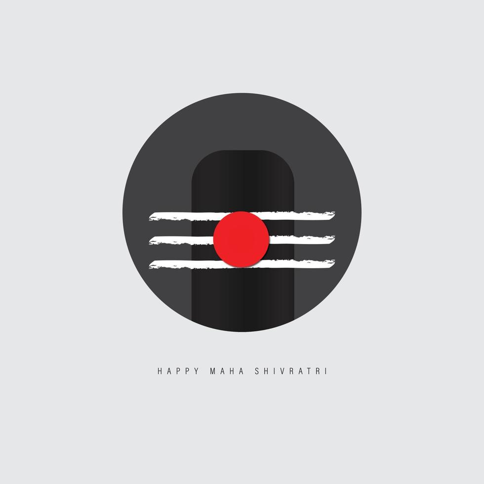 happy Maha Shivratri vector illustration