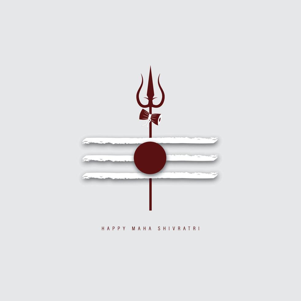 happy Maha Shivratri vector illustration