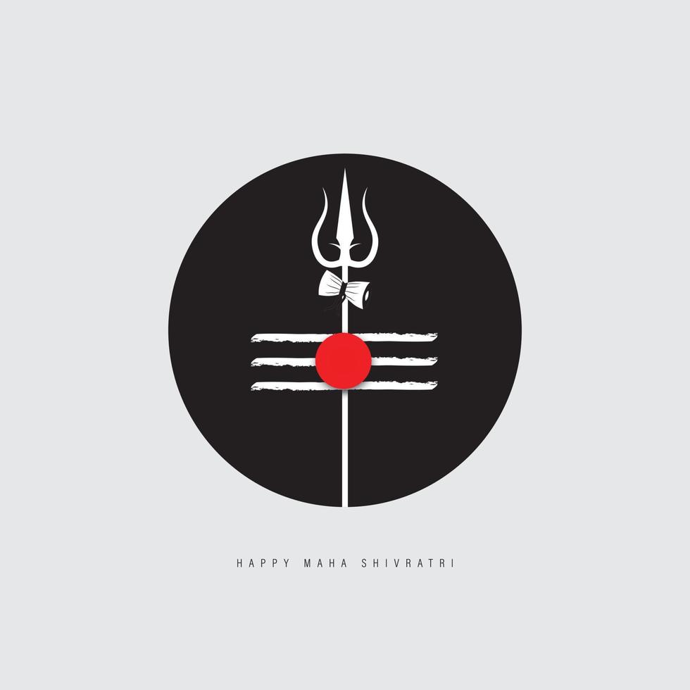 happy Maha Shivratri vector illustration