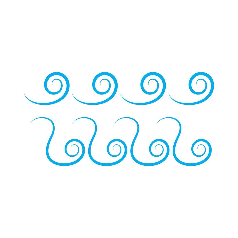wind icon logo vector illustration