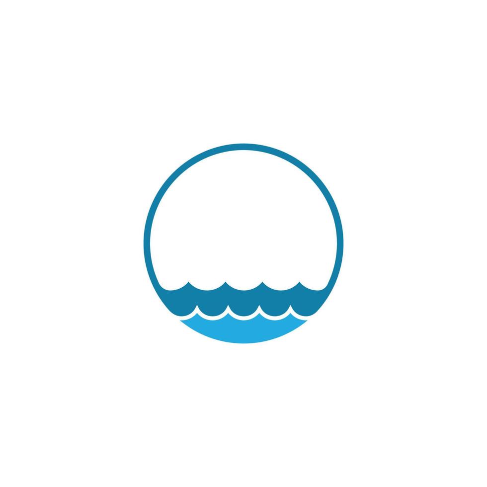 Water Wave symbol and icon Logo Template vector