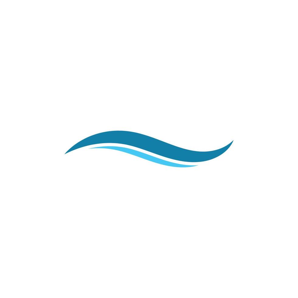 Water Wave symbol and icon Logo Template vector