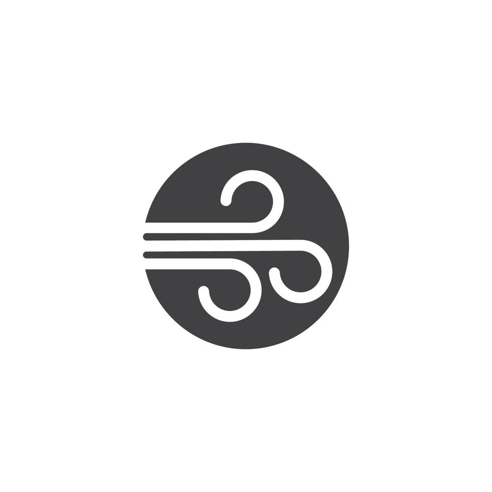 wind icon logo vector illustration
