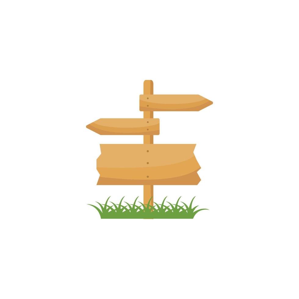 wood sign  icon vector illustration