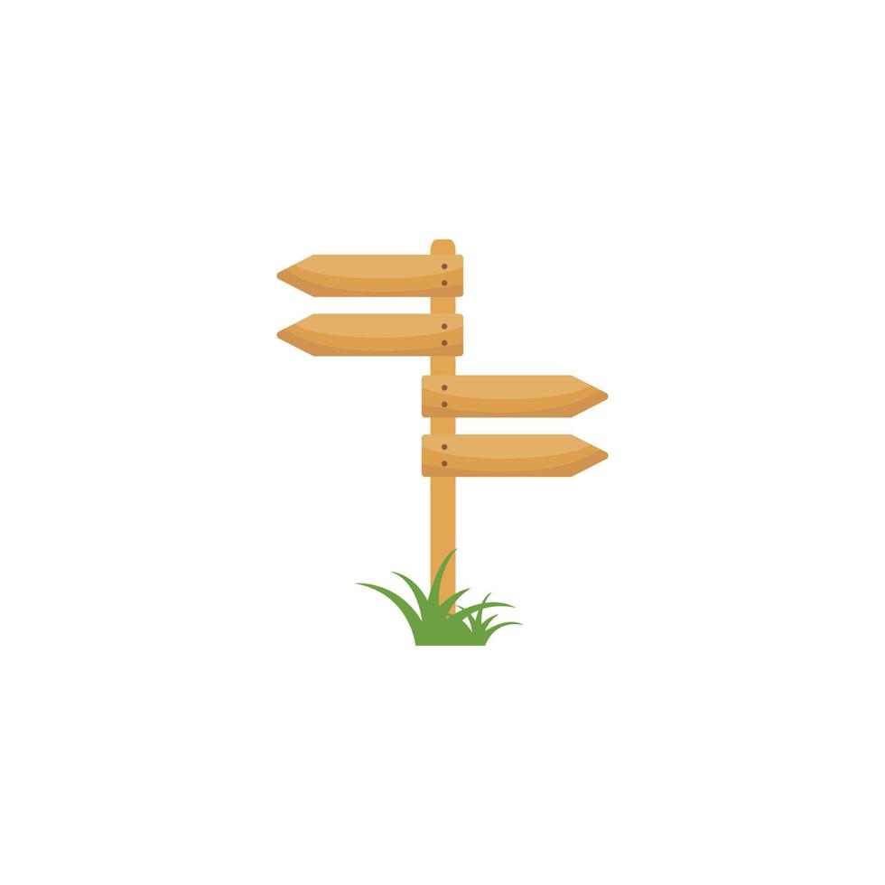 wood sign  icon vector illustration